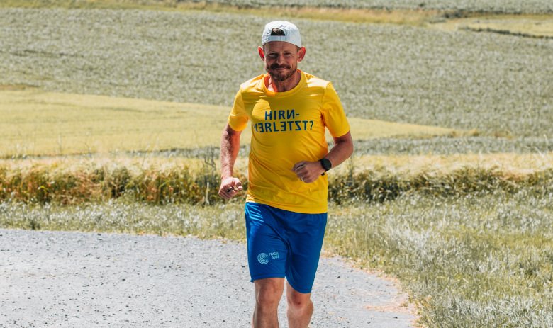 Iwan B. en train de courir